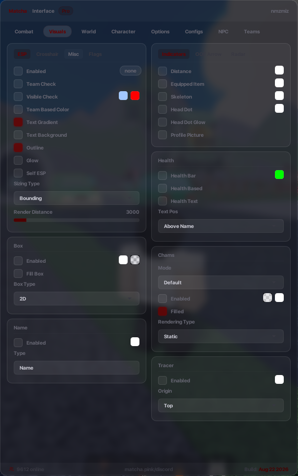 Matcha Interface